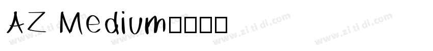 AZ Medium字体转换